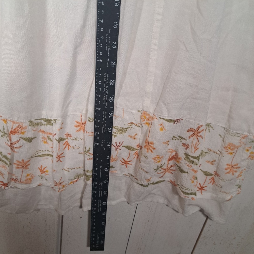 Raya Sun Cottagecore Coastal Grandmother Embroidered Midi Sundress Smocked XL - Picture 9 of 10